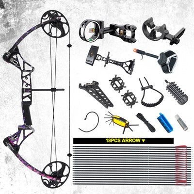 Ship From USA Warehouse Compound Bow Package M1, 19-30 inch Draw Length,19-70Lbs Draw Weight,320fps IBO LIMBS MADE IN USA