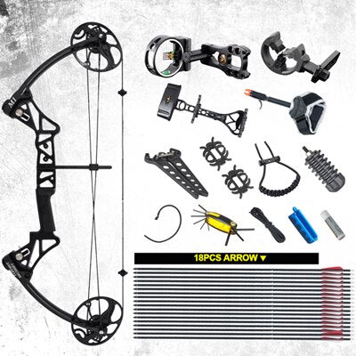 Ship From USA Warehouse Compound Bow Package M1, 19-30 inch Draw Length,19-70Lbs Draw Weight,320fps IBO LIMBS MADE IN USA