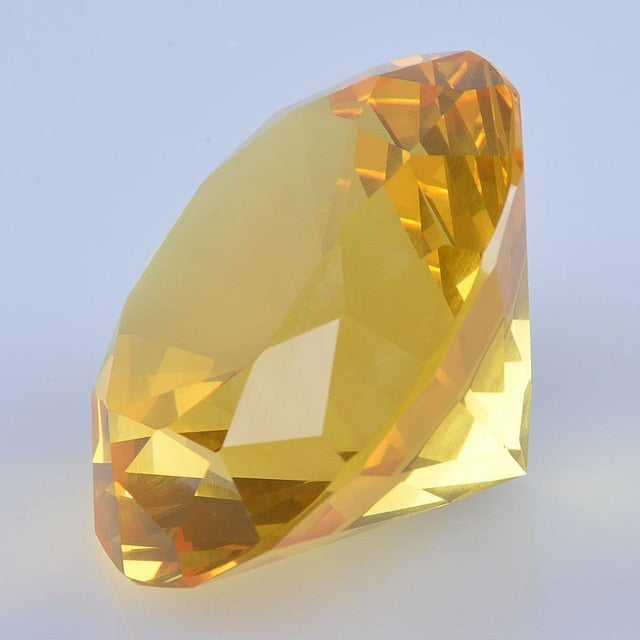 Ship From USA 100mm Clear Crystal Diamond Paperweight Home Wedding Decoration Crystal Diamond Girlfriend Gift Diamond Crystal